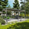 Pergola ogrodowa tarasowa aluminiowa NORDVIC Skyline LED Light 3 x 6 m Antracyt